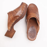 Bosabo Camille Clog / Embossed Antique Tan