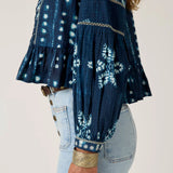 Maison Hotel Sora Blouse / Ocean Ink