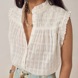 Maison Hotel Elvis Sleeveless Blouse / Nuage