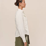 Bella Dahl Fitted Trucker Shirt / Ivory