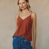 Bella Dahl Frayed Cami / Autumn Amber