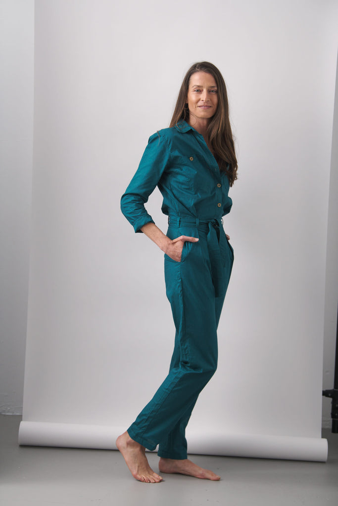 Long sleeve hotsell cotton jumpsuit