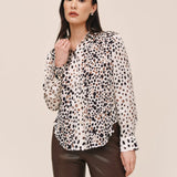 Bella Dahl Long Sleeve Clean Shirt / Painted Spots Print