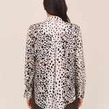Bella Dahl Long Sleeve Clean Shirt / Painted Spots Print