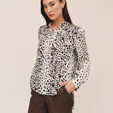 Bella Dahl Long Sleeve Clean Shirt / Painted Spots Print