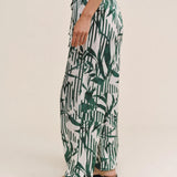 Bella Dahl Wide Leg With Wide Hem / Palm Paradise Print