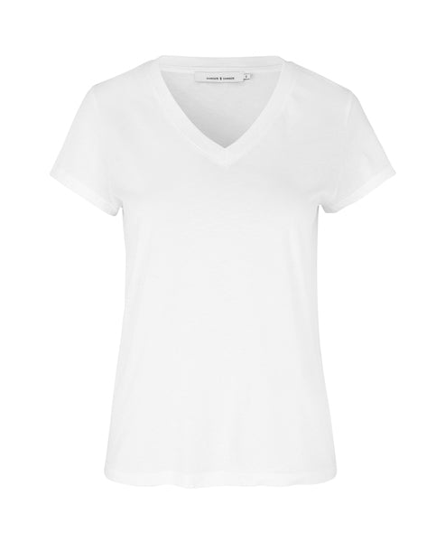 Solly V-neck t-shirt white