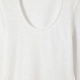 American Vintage Long Sleeve U Neck T Shirt / White