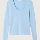 Amwerican Vintage Long Sleeve U Neck T Shirt / Vintage Splash
