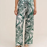 Bella Dahl Wide Leg With Wide Hem / Palm Paradise Print