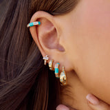 Fairley Turquoise Starburst Huggies