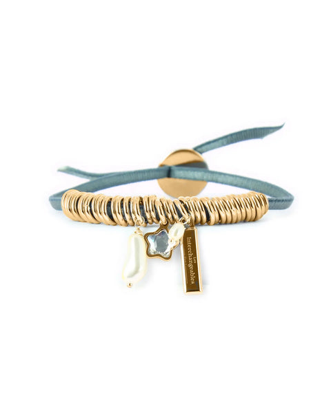Bracelet Breloque Blue Grey