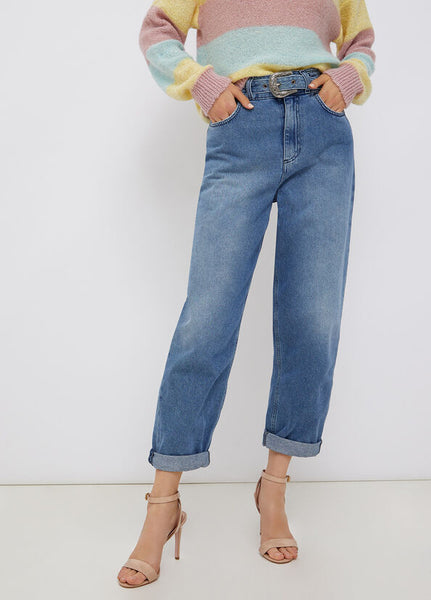 Liu Jo Texas Baggy jeans with belt / Blue Marble