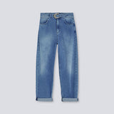 Liu Jo Texas Baggy jeans with belt / Blue Marble