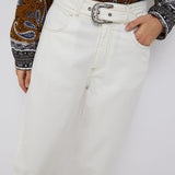 Liu Jo Texas Baggy jeans with belt / Bianco lana