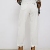 Liu Jo Texas Baggy jeans with belt / Bianco lana