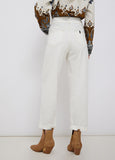Liu Jo Texas Baggy jeans with belt / Bianco lana