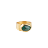 Free Form Emerald Cocktail Ring