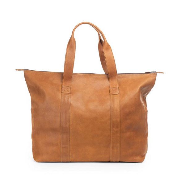 Miriam Leather Overnight Bag Vintage Tan