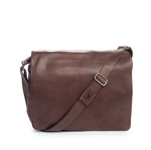 Alex Medium Satchel Brown