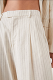 Marnie Pant - Ivory Pinstripe