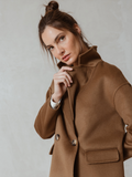 Wool Woven Coat / Tabaco