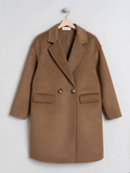 Wool Woven Coat / Tabaco