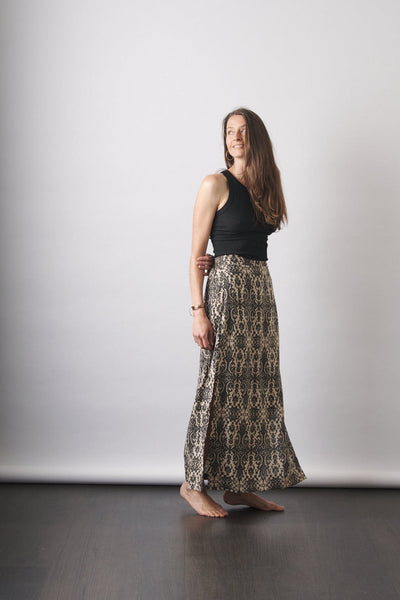 Izzy Maxi Skirt Rayon Aztec Print