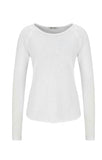 Heavy Jersey Long Sleeve Top / White