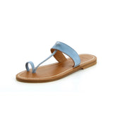 Ganges Leather Sandals / Velours Blue Fog