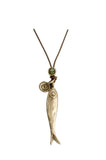 Pesci Che Volano Acciuga Bronze Necklace