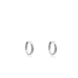 Linda Tahija Classic Huggie Earrings Silver