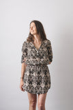 Cotton Shirt Dress / Tribal Print
