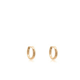 Linda Tahija Classic Huggie Earrings Rose Gold