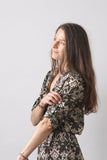 Cotton Shirt Dress / Tribal Print