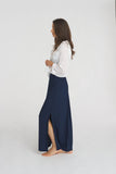 Izzy Maxi Skirt Rayon Ink Blue