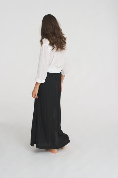Izzy Maxi Skirt Rayon Black