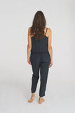 Charlotte Silk Jumpsuit Washed Navy