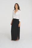 Izzy Maxi Skirt Rayon Black